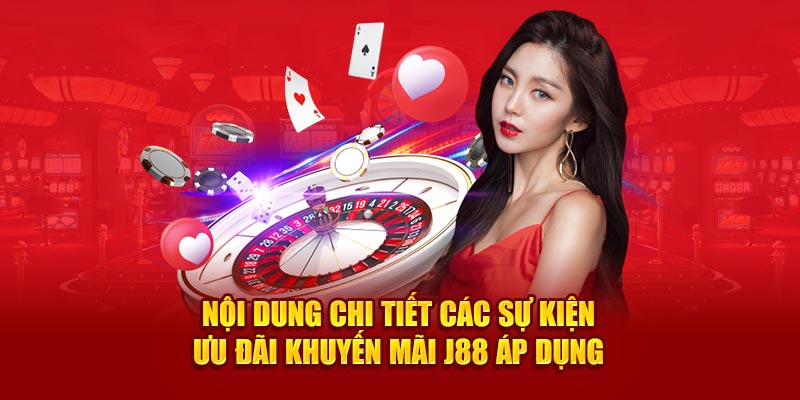 Nội dung chi tiết các sự kiện ưu đãi khuyến mãi J88 áp dụng